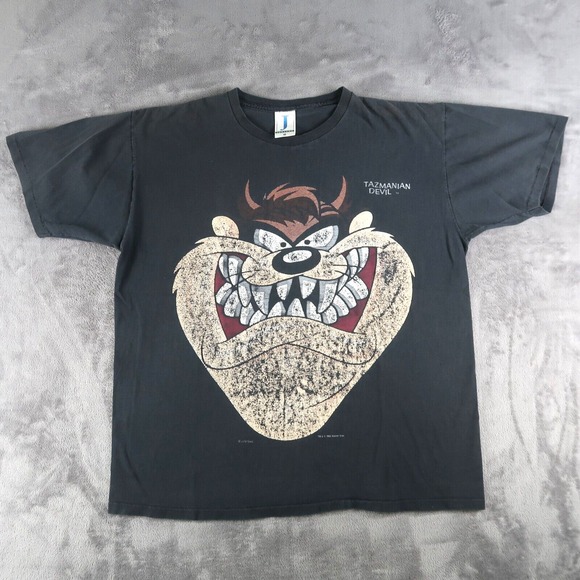Jostens Other - Vintage 90s Warner Bros Tasmanian Devil T-Shirt XL 1993 Black Made In USA